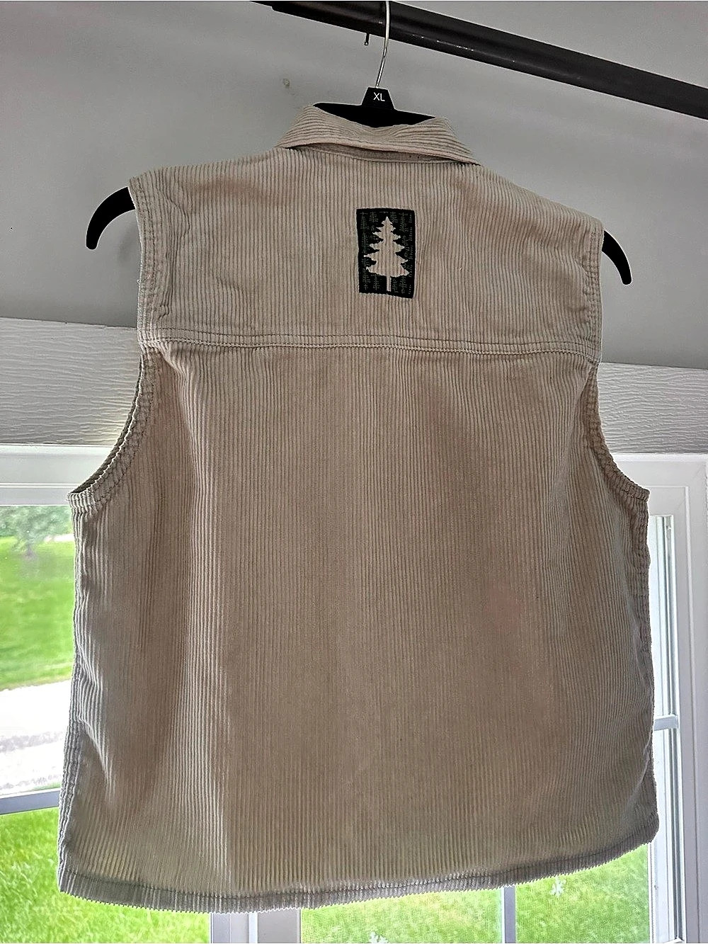 Christopher & Banks Corduroy Patch Vest in Cream Like New - Picture 2 of 5